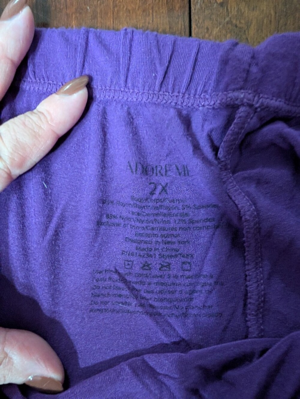 Adore Me Purple Lace Shorts, Size 2X - Picture 3 of 4